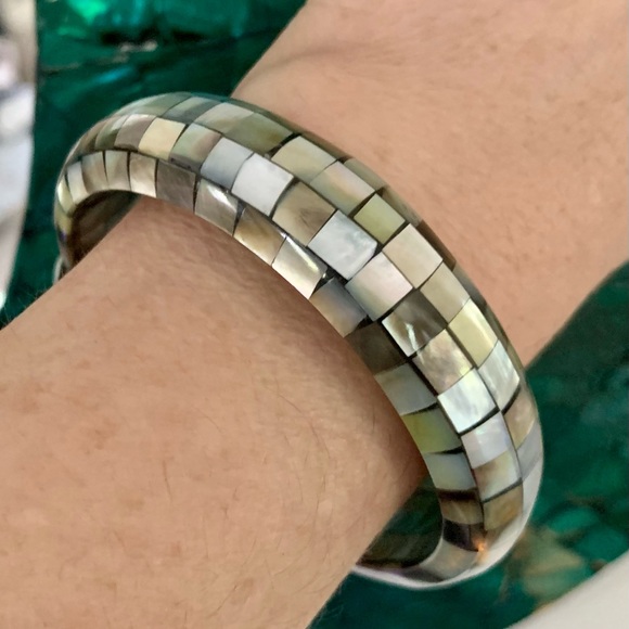 🐚Natural Genuine Abalone Shell Bracelet by Cookie Lee - Picture 3 of 9